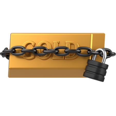 Gold security  3D Icon