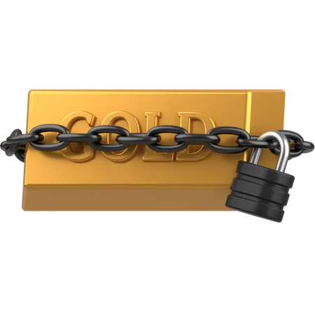 Gold security  3D Icon