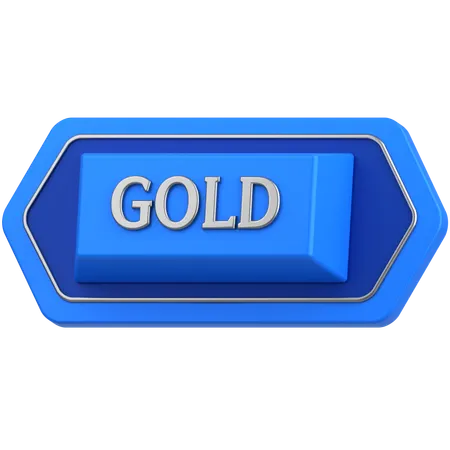 Gold shield  3D Icon