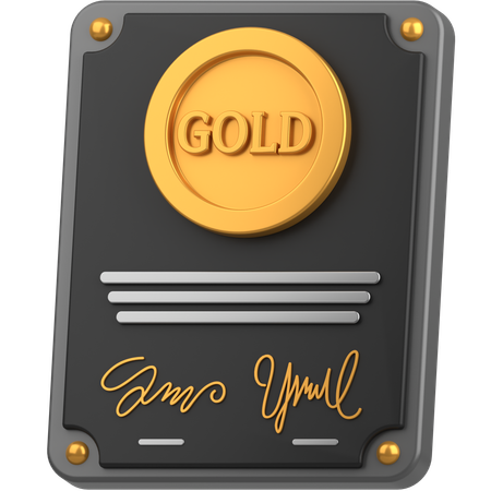 Gold sign  3D Icon