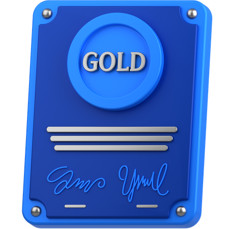Gold sign  3D Icon