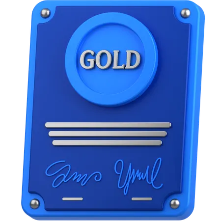 Gold sign  3D Icon