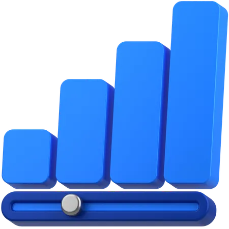 Gold slider  3D Icon