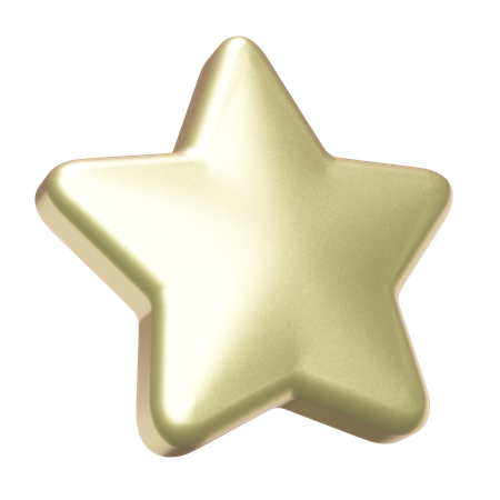 Gold Star  3D Icon