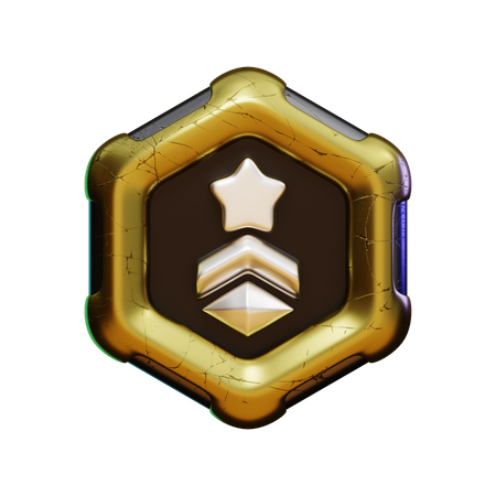 Gold Star  3D Icon