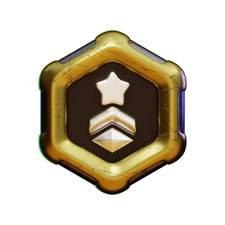 Gold Star  3D Icon
