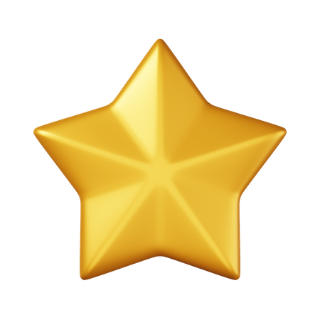Gold Star  3D Icon