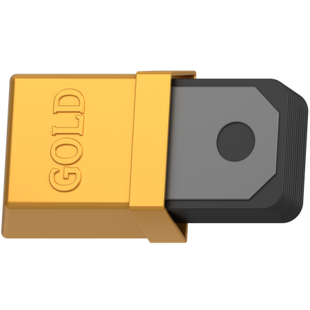 Gold to money  3D Icon
