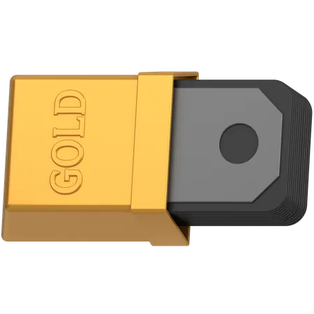 Gold to money  3D Icon