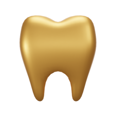 Gold Tooth  3D Icon