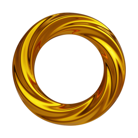 Goldtorus abstrakt  3D Icon