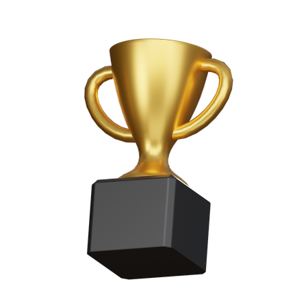 Gold trophy  3D Icon