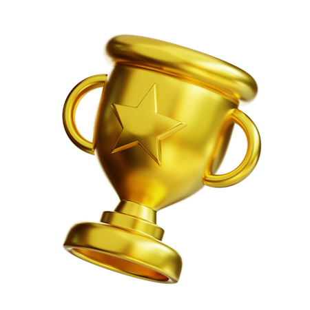 Gold Trophy  3D Icon