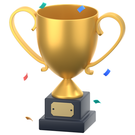 Gold Trophy  3D Icon