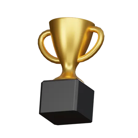 Gold trophy  3D Icon