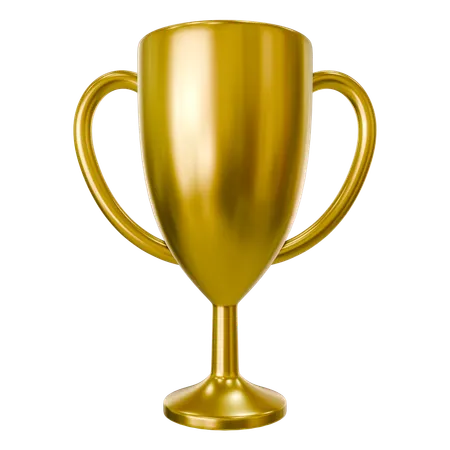 Gold trophy  3D Icon