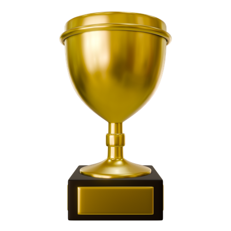 Gold trophy  3D Icon