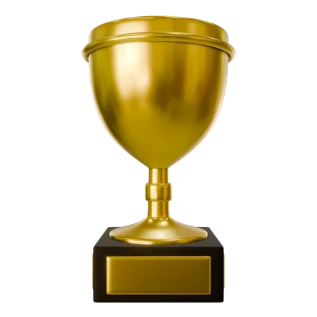 Gold trophy  3D Icon