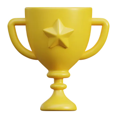 Gold Trophy  3D Icon