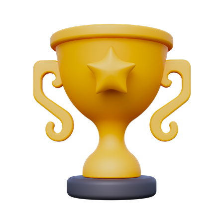 Gold Trophy  3D Icon