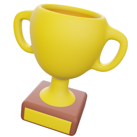 Gold Trophy  3D Illustration