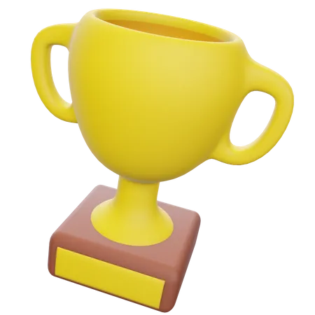 Gold Trophy  3D Illustration