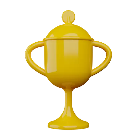 Gold Trophy  3D Illustration
