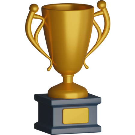 Gold Trophy Award  3D Icon