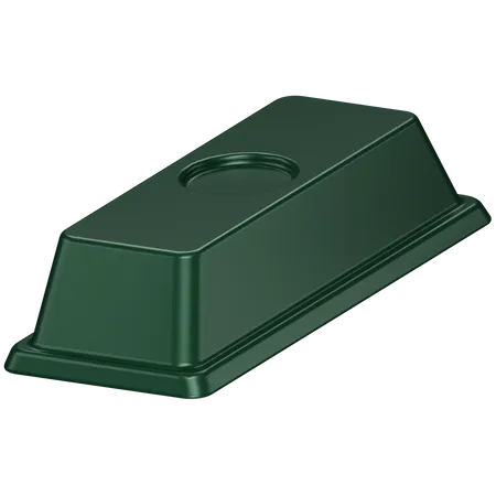 3 D Icon Of A Single Green Bar 3D Icon