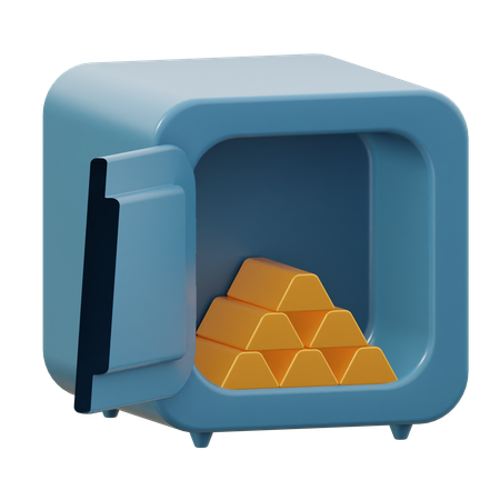 Goldbarren  3D Icon