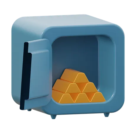 Goldbarren  3D Icon