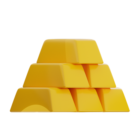 Goldbarren  3D Icon