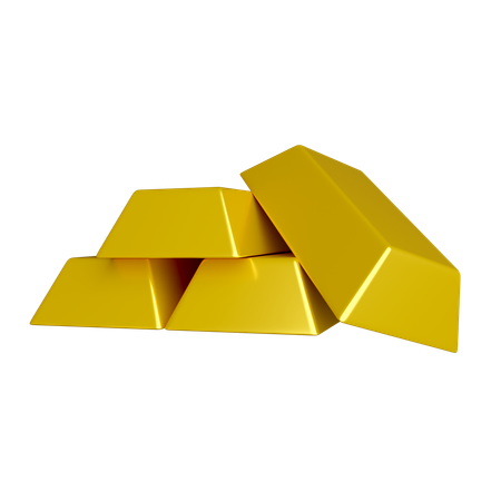 Goldbarren  3D Icon