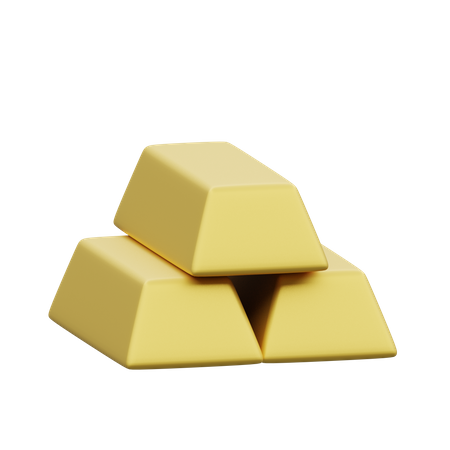 Goldbarren  3D Illustration