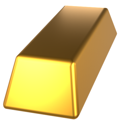 Goldbarren  3D Icon