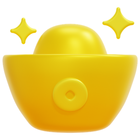 Goldbarren  3D Icon