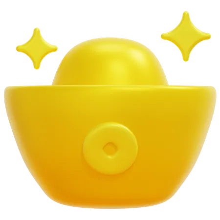 Goldbarren  3D Icon