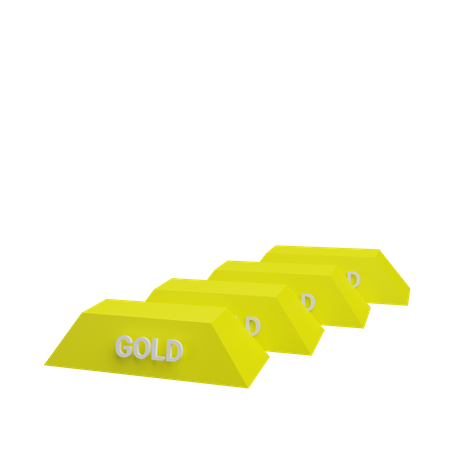 Goldbarren  3D Icon