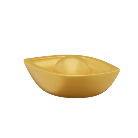 Goldbarren  3D Icon