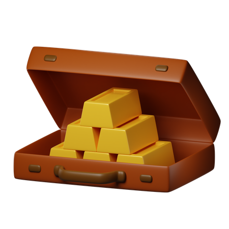 Goldbarren  3D Icon
