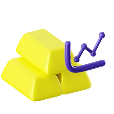 Goldbarren  3D Icon