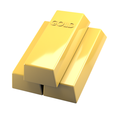 Goldbarren  3D Icon