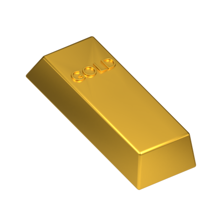 Goldbarren  3D Icon