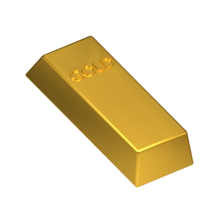 Goldbarren  3D Icon