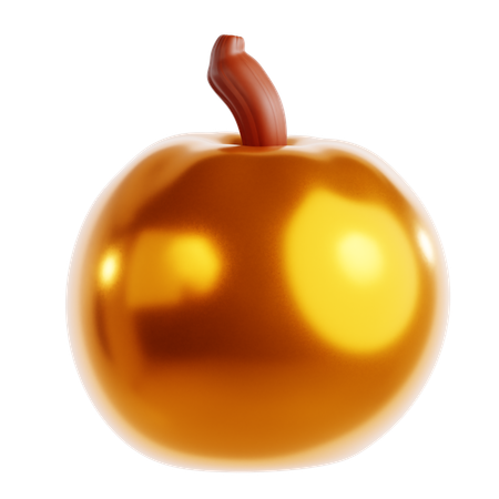 Golden Apple  3D Icon