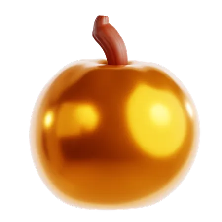 Golden Apple  3D Icon