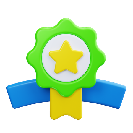 Golden Badge  3D Icon