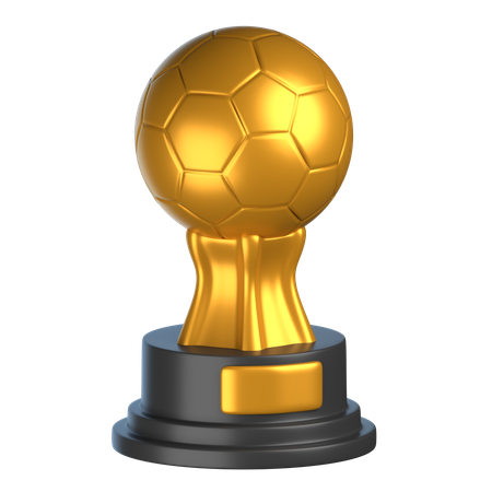 Golden Ball Trophy  3D Icon