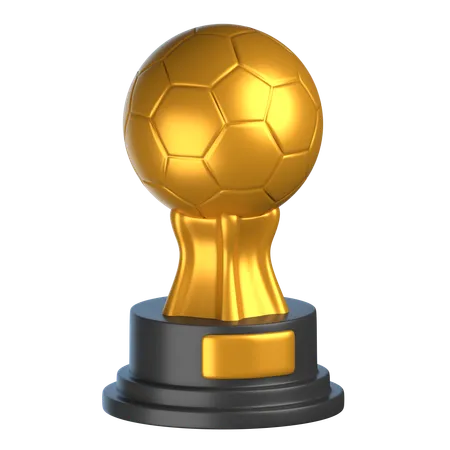 Golden Ball Trophy  3D Icon