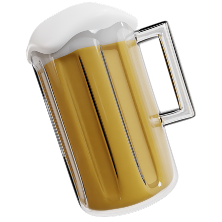 Golden Beer Pour  3D Icon
